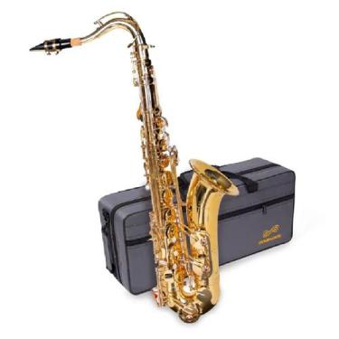 Imagem de Saxofone Tenor Dourado Com Semicase 16461 - Dominante