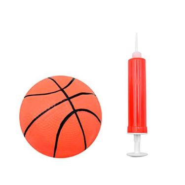 Imagem de Kit Tabela Mini Cesta De Basquete Infantil Com Bola E Bomba Para Pendu