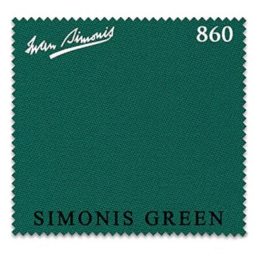 Imagem de Toalha de mesa de bilhar Simonis 860 – Trilhos pré-cortados – Revendedor autorizado (Simonis Green, 2 m)