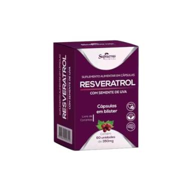 Imagem de Resveratrol Com Semente de Uva 350mg - 60 Capsulas Blister Livre de Corantes