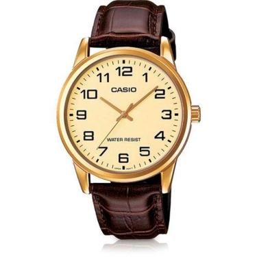 Imagem de Relógio Casio Collection Marrom Masculino MTP-V001GL-9BUDF-BR