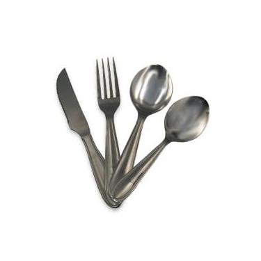 Imagem de Conjunto de Talheres em Inox, 48 Peças, 2 Kits com 24 Peças cada, Inclui Garfos, Facas, Colheres de Mesa e Chá