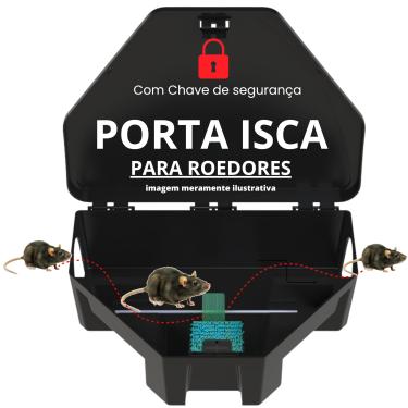 Imagem de 20 Armadilhas Porta Isca Chave Camundongo Ratoeira Pega Rato