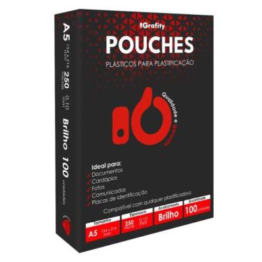 Imagem de Plástico Plastificação Grafity 100 A5 0,10mm 250 Micras