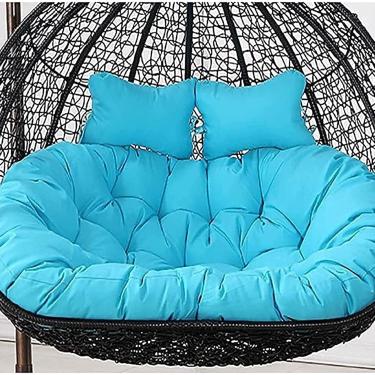 Imagem de Almofada De Cadeira De Balanço Dupla, Almofada De Cadeira De Ovo Pendurada Grossa à Prova D'água, Almofada De Assento De Substituição Lavável Para Cadeiras De Rede, Almofadas De, C