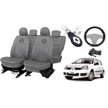 Imagem de Kit capa couro completa Clio 1990-2012 +brindes - ferro tech br