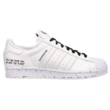 Imagem de adidas Mens Superstar Lace Up Sneakers Shoes Casual - White - Size 4.5 D