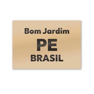 Imagem de Imã de Geladeira Bom Jardim Pernambuco MDF 8x5 para Lembrar