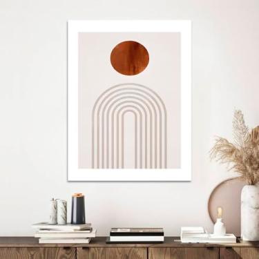 Imagem de Quadro Decorativo MInimalista, Tela em Canvas na Vertical ideal para ambiente de Sala de estar, jantar, reuniões, Quarto e Hall de entrada