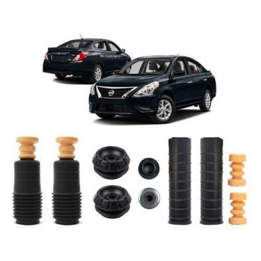 Imagem de 2 Kit Coxim Dianteiro Batente Traseiro Versa 2011 2012 2013 - QualyKit