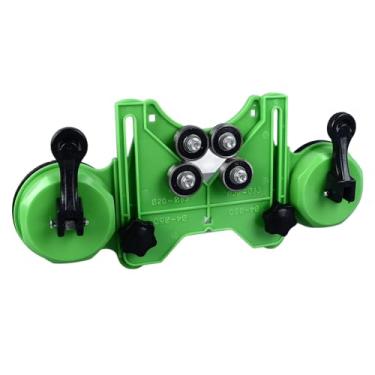 Imagem de Ailgely Guia de Broca de Telhas Guia de Serra de Orifício de Plástico Ajustável, Lixo de Gabarito Com Fortes Copos de Sucção para Cerâmica, (Localizador com 4 bits de broca)