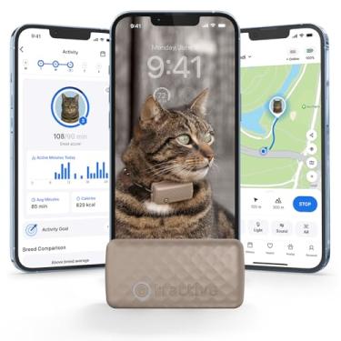 Imagem de Tractive Rastreador GPS Smart Cat | Monitoramento de localização e bem-estar em tempo real para gatos 2,9 kg + | Histórico de território e localização | Bateria de até 5 dias | Coleira separadora