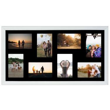 Imagem de Quadro Multifotos 8 Fotos 10x15 Porta Retrato de Parede 30x60 - SHD So