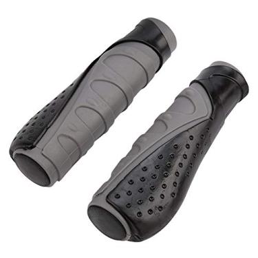 Imagem de Bicicleta Guiador Grips Anti Slip Design Ergonômico Confortável Tampa Do Punho Da Bicicleta De Borracha com Bar End Plugs para Mountain Road Bicicletas Dobráveis Preto Cinza 5.1