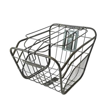 Imagem de RNXRZANK Cesta de bicicleta elétrica dianteira e traseira, cesta de armazenamento de bicicletas, recipiente portátil para transporte universal para ciclismo de