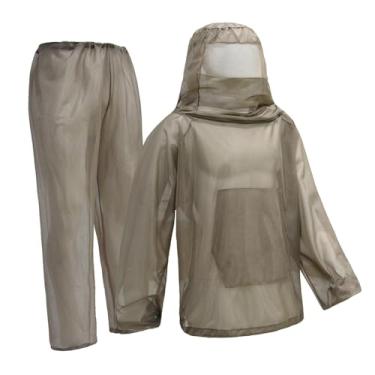 Imagem de Xgdsnly Macacão de apicultor de corpo inteiro, proteção para atividades ao ar livre, pesca e caminhadas, M L Coffee