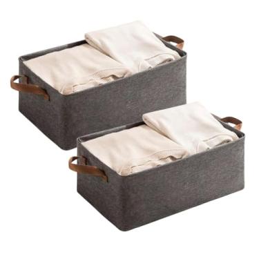 Imagem de Caixa Organizadora Estrutura Metal Guarda Roupa Brinquedos Toalhas Lençois 47x27cm Retrátil (2)