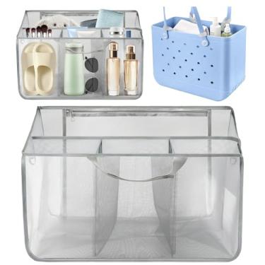 Imagem de Zkptops Organizador de bolsa de praia compatível com divisória de bolsa Bogg XL, inserções originais de malha leve para bolsas Bogg, acessórios, piscina, praia, sacolas, organizador para férias