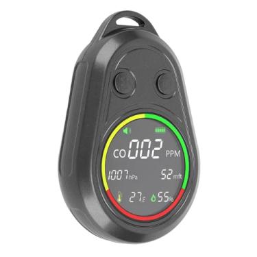 Imagem de FTVOGUE Detector de Qualidade do Ar de Várias Funções Dispositivo de Monitoramento Em Tempo Real para áreas de Alta Altitude e Atividades Ao Ar Livre Detector de Barômetro de Altímetro para