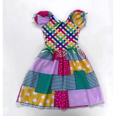 Imagem de Vestido Caipira Festa Junina Infantil Com Short Dança Quadrilha - Ana 
