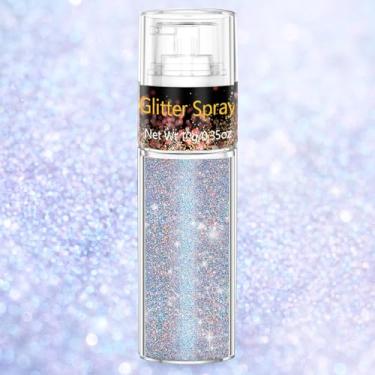 Imagem de Spray de glitter corporal e brilho de cabelo - arco-íris