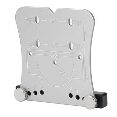 Imagem de Naroote Broca do Furo Dobradiça, Guia Versátil Perfuração Dobradiça Liga de Alumínio 35mm Prevenção Oxidação para a Porta (Prata)