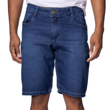 Imagem de Bermuda Jeans Masculina Pitt Básica Azul-Masculino