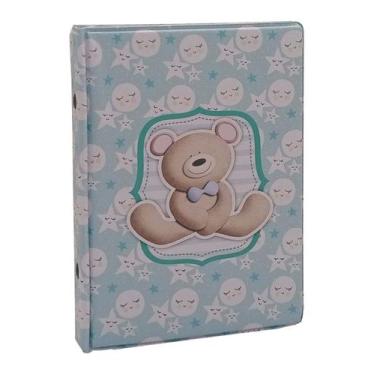 Imagem de Álbum De Fotos Bebê 10x15 Para 100 Fotos - Photoalbum Univversal, Azul