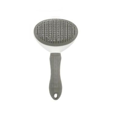 Imagem de Pet Escova Pelos Rasqueadeira Gato Cão - Cleanpet's, Cinza