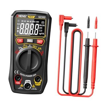 Imagem de Esquirla Testador multímetro Handheld Multi Tester Sturdy multiuso prático 4000 contagens com função NCV Auto -variando para veículos, Preto