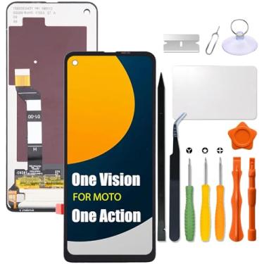 Imagem de Substituição para Motorola Moto One Vision | Tela LCD One Action XT2013-1 XT2013-2 XT2013-4 XT1970-1 XT1970-2 Touch Display Panel Digitalizador Assembléia com kit de reparo