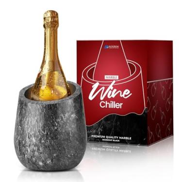 Imagem de Flexzion Balde De Mármore Para Refrigeração Vinhos - Refrigerador Champanhe, Refrigeradores Garrafas E Suporte Multiuso Utensílios Cozinha 750Ml Garrafa Pedra Adaptável Festas, Bares, Decoração Casa