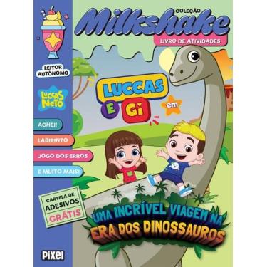 Imagem de MilkShake Luccas e Gi em uma incrível viagem pela era dos dinossauros 