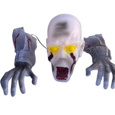 Imagem de Boneco Homem Jardim Decoração Halloween Terror Enfeite - sm decora