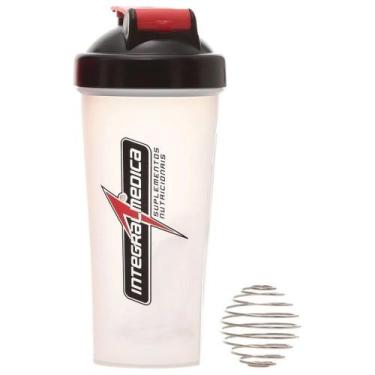 Imagem de Coqueteleira garrafa academia  squeeze 1 dose 600ml  integral medica