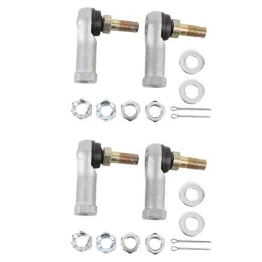 Imagem de Keenso Kit de Extremidade Haste Direita Esquerda, 2 Conjuntos de Tirador de Reposição Extremidades 53157 000 53158 003 para FourTrax 200 250 300 350 400 420 450 Rancher Foreman