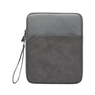Imagem de Voikoli Bolsa protetora para laptop capa de couro compatível com GPD Win Max 2 de 10,1 polegadas (cinza escuro)