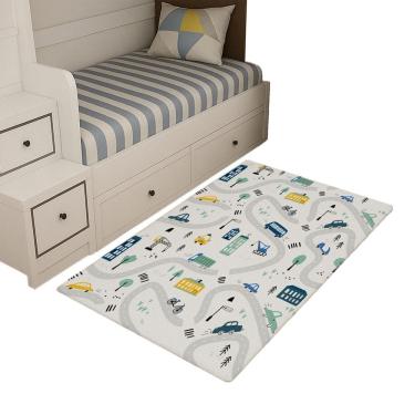 Imagem de Tapete Infantil Estampado 1,00 X65 Decorativo Antiderrapante