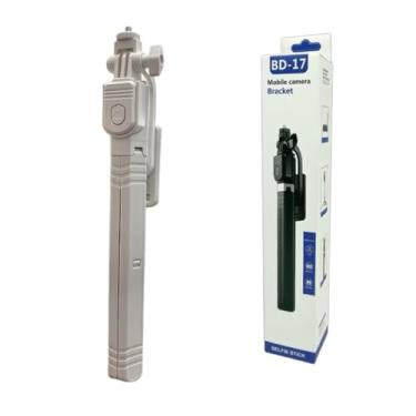 Imagem de Selfie Stick 1.7O M de Comprimento Sem Fio Bluetooth Tripé Portátil Retrátil (BRANCO)