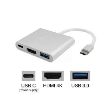 Imagem de Cabo Adaptador Otg Conversor Usb C Para Hdmi Usb 3.0 Tipo C