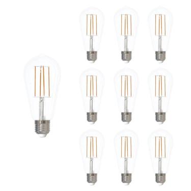 Imagem de Lâmpada Led Filamento Avant Clear ST64 9W 2700k E27 10 Und