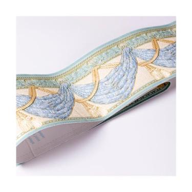 Imagem de TsoLay Borda de papel de parede 3D de 5 metros, borda de papel de parede de PVC, impermeável, para cozinha, rodapé, banheiro, cintura, papel de parede, borda, decoração de casa