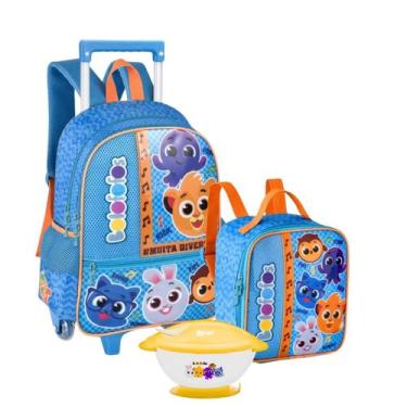 Imagem de Kit Escolar Do Bolofofo Mochila De Rodinhas Com Lancheira E Bowl Infan