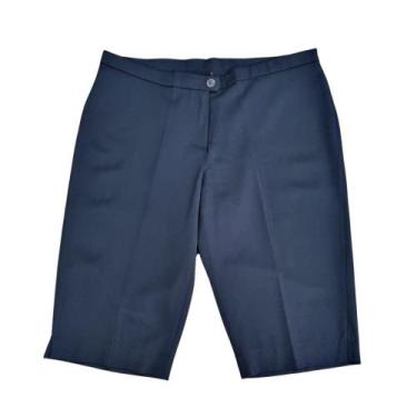 Imagem de Bermuda Feminina Social Two Way Corte Alfaiataria Plus Size Givy, 50, 