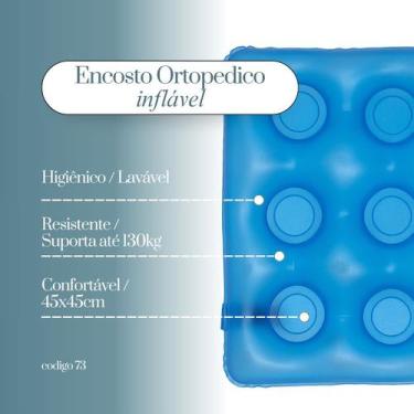 Imagem de Almofada Encosto Lombar Inflável Para Cadeira De Banho - Aquasonus Med