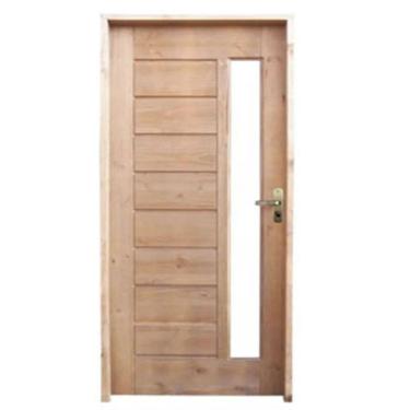 Imagem de Porta De Madeira Maciça BBV Com Visor 2,10x0,80 Lado Esquerdo 