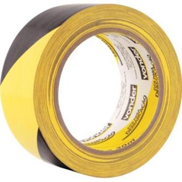 Imagem de Fita Adesiva para Demarcação 48mm x 30m Zebrada Vonder 1065504372