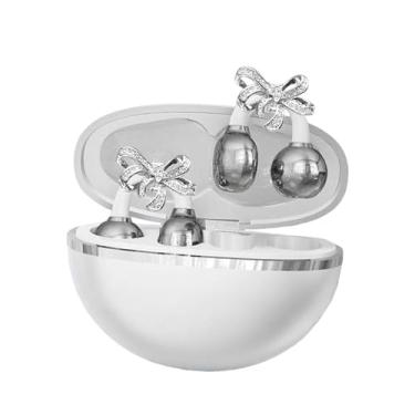 Imagem de Generic Fones de ouvido de encaixe com orelha aberta para mulheres com brinco de laço removível para corrida, esportes, escritório, presentes e festas, Branco