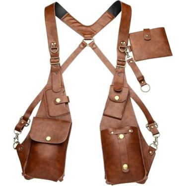 Imagem de Carteira De Ombro Para Homens Vintage Em Couro Anti-roubo Carteira De Segurança, Yellow-brown, One Size