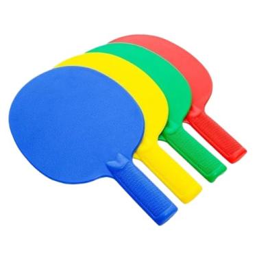 Imagem de Fenteer 4x Raquetes de pingue-pongue para treinamento infantil, raquetes para iniciantes, cabo antiderrapante, cores sortidas aleatórias
